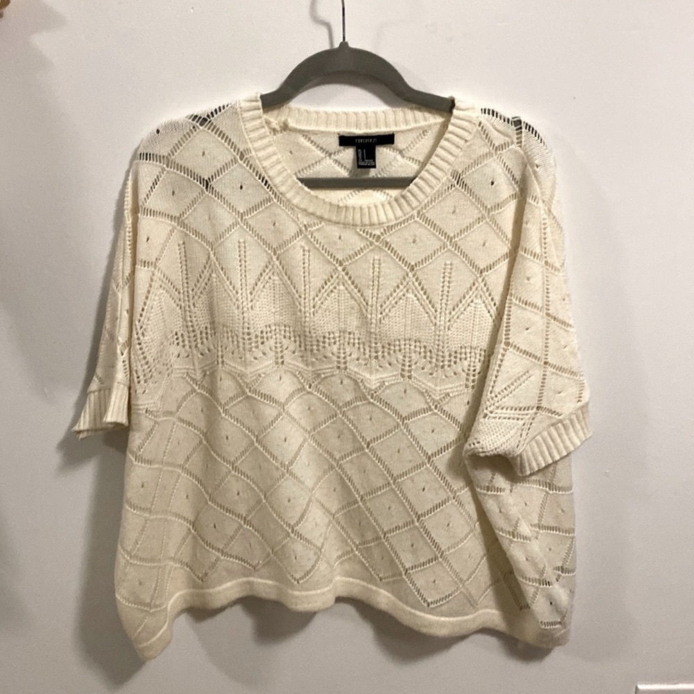 Lightweight cream sweater